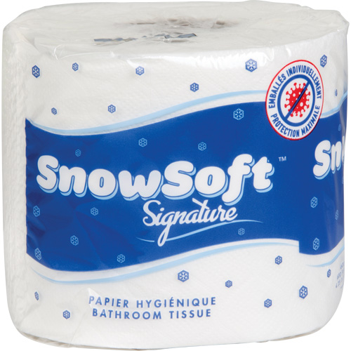 Papier hygi&eacute;nique de premi&egrave;re qualit&eacute; Snow Soft, 2 Pli, 600 Feuilles/Rouleu, Longueur 145', Blanc - Sunset Converting Corporation BTS60024