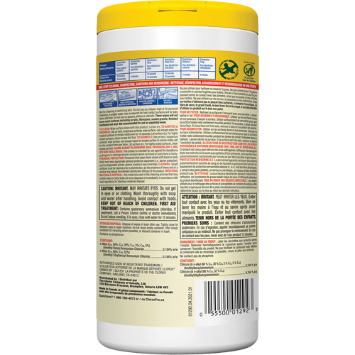 Disinfecting Wipes, 75 Count - Clorox 55500012923