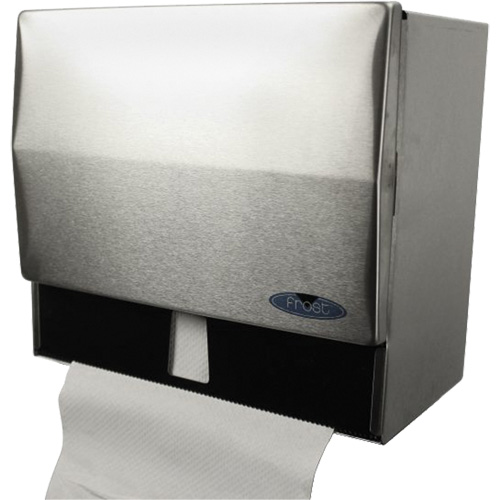 Universal Towel Dispener, Manual, 10.5" W x 6.75" D x 9.5" H - Frost 103
