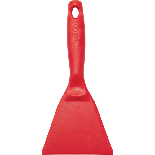 High Temperature Large Hand Scraper, Red, 4-1/4" W x 9-3/8" L - Vikan 69634
