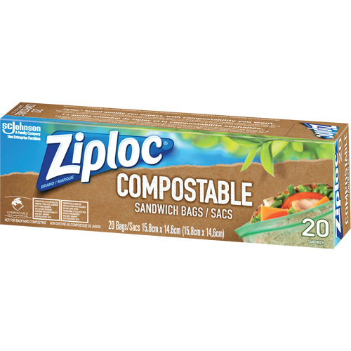 Sacs &agrave; sandwich compostables Ziploc - SC Johnson 10067140001769