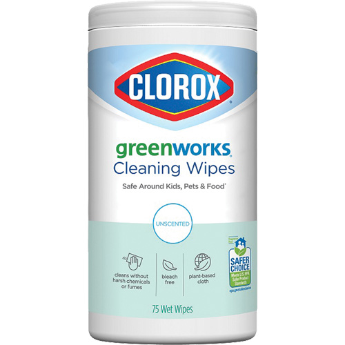 GreenWorks Cleaning Wipes, 75 Wipes - Clorox 55500558735