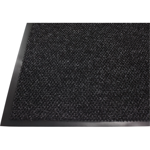 Style-Point Indoor Matting, Wiper/Scraper, 3' x 10' x 1/4", Dark Grey - Edgewood Matting STP270310