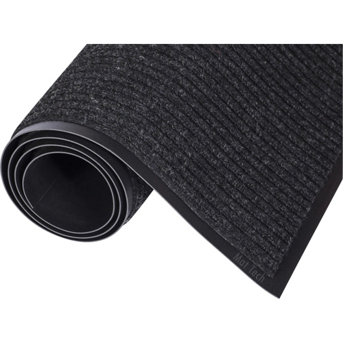 Prorib Entrance Matting, Wiper/Scraper, 3' x 4' x 5/16", Charcoal - Mat Tech 3LM354SM-4