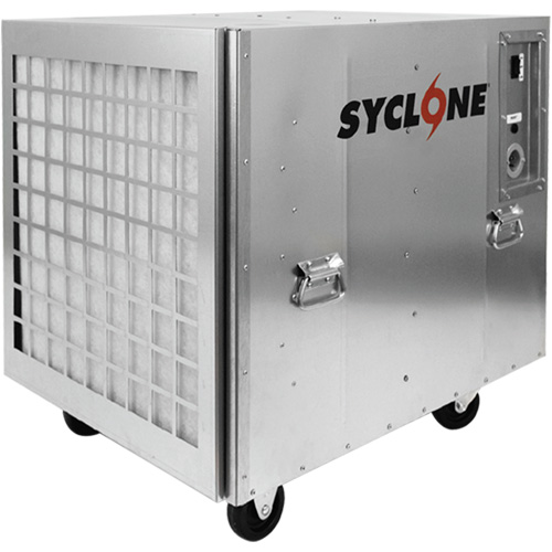 Machine &agrave; air n&eacute;gatif et &eacute;purateur dair Syclone 1950 pi. cu/min, 2 Vitesses -  