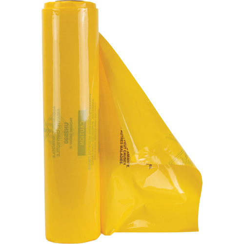 Doublures pour d&eacute;chets dangereux, Amiante, 40" lo x 26" la, 3 mils - Produits d’entretien RMP 