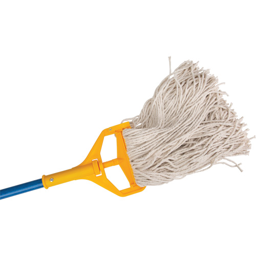 Handle with Clip, Fibreglass/Plastic, Open Gate Tip, 60" Length - RMP Maintenance Products 