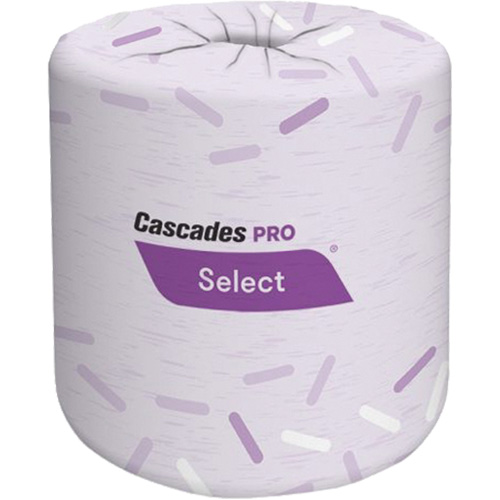 Pro Select&reg; Bathroom Tissue, 2 Ply, 420 Sheets/Roll, White - Cascades B031