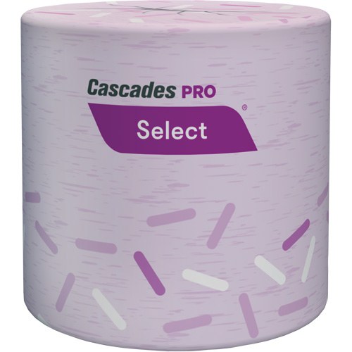 PRO Select&reg; Bathroom Tissue, 1 Ply, 1000 Sheets/Roll, White - Cascades B012