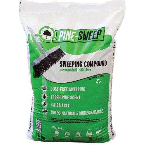 Pine Sweep Biodegradable Sweeping Compound, Bag, 44 lbs. (20 kg) -  