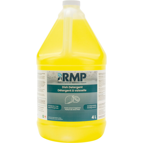 Savon au citron pour vaisselle, Liquide, 4 L, Citron - Produits d’entretien RMP 