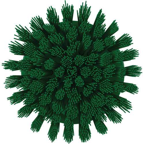 Brosse ronde HyDrive pour perceuse, Soies Tr&egrave;s ferme, Longueur de 3-1/10", Vert - Vikan 87002