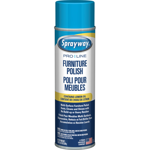 Pro Line Furniture Polish with Lemon Oil, 19 oz., Aerosol Can - Sprayway SPRA811