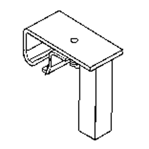 Track Bracket for Floor Support Hardware - Duratrack 16TBF