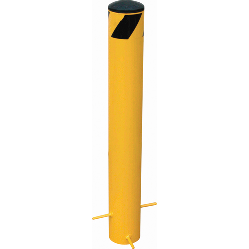 Bornes &agrave; couler, Acier, 35" h x 5-9/16" la, Jaune - Vestil BOLPP-24-5.5
