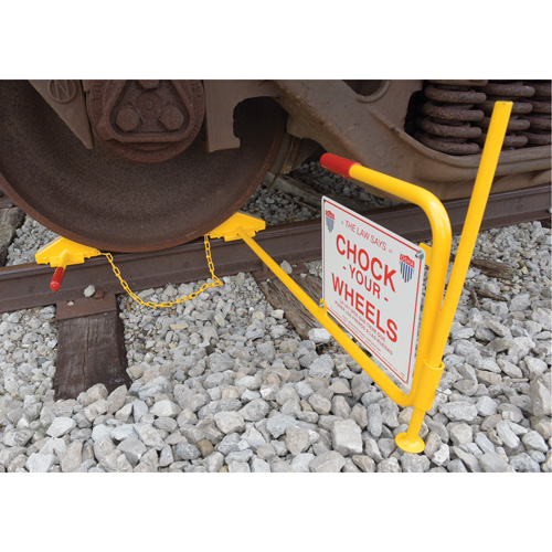 Single Rail Chock With Flag Rail Combo - Vestil SRC/FRC