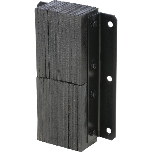 Laminated Dock Bumper, Vertical, Rubber, 13-1/4" W x 4-1/2" D x 20" H - Vestil V-1120-4.5
