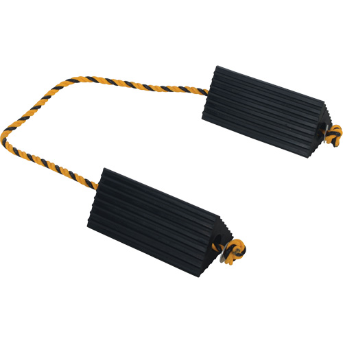 Airline Wheel Chock, 5" x 10" x 4-1/2", Black - Vestil AC-13