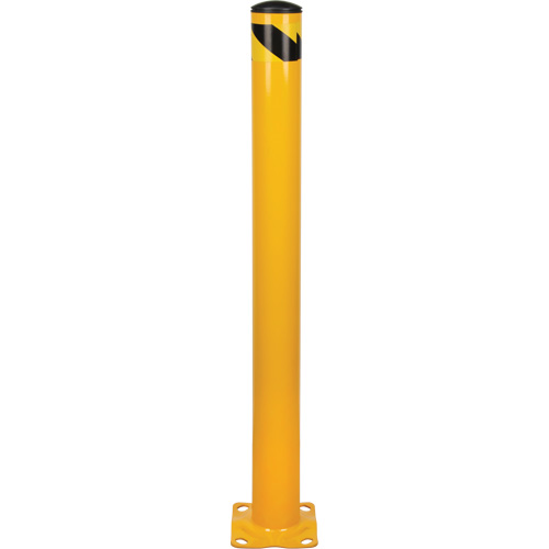 Bollard, Steel, 48" H x 4-1/2" W, Yellow - KLETON 