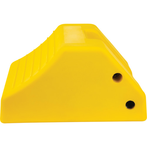 Cale de roue robustes, Ur&eacute;thane, Jaune, 15-1/2" la x 17-7/10" p x 10" h - KLETON 