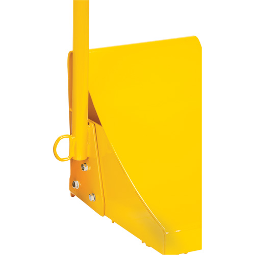 Cale de roue pour la glace avec poign&eacute;e ergonomique, Acier, Jaune, 8-1/16" la x 10-5/8" p x 8-13/16" h - KLETON 