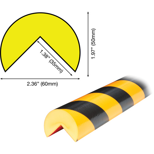 Butoir de protection de coin mod&egrave;le A Plus 1M - Knuffi 60-6854