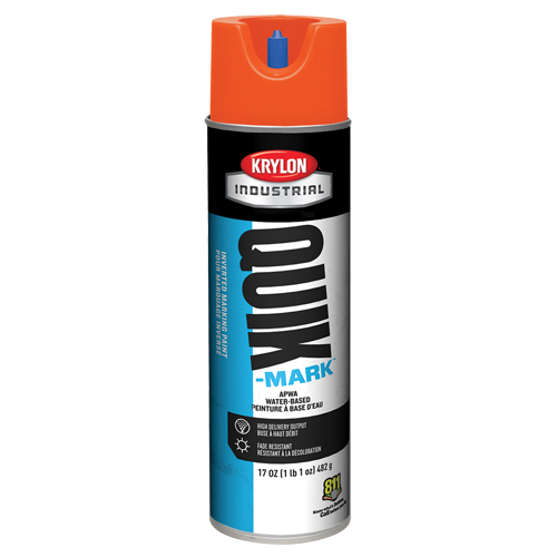 Industrial Quik-Mark Water-Based Inverted Marking Paint, 17 oz., Aerosol Can - Krylon Industrial A03905004