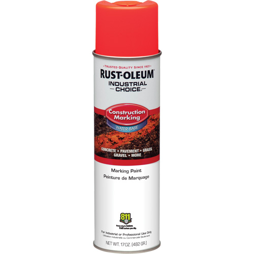 Water Based Marking Paint, 17 oz., Aerosol Can - Rust-Oleum 264699