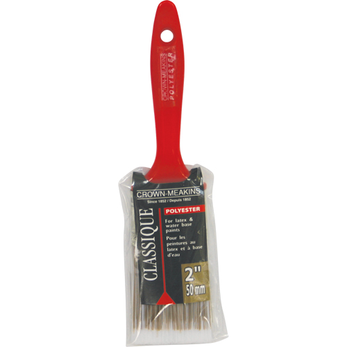 Pinceau classique, Polyester, Manche Plastique, Largeur de 2" - Crown-Meakins CL029152