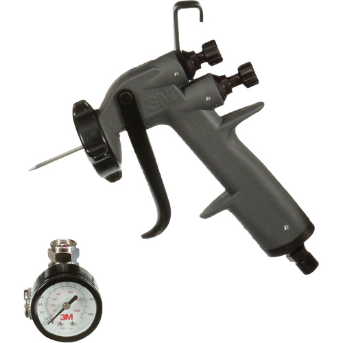 Pistolet pulv&eacute;risateur industriel performant, Entr&eacute;e d'air 1/4" NPT, 13 pi³/min, Capacit&eacute; Sans r&eacute;servoir, 145 PSI - 3M 26832