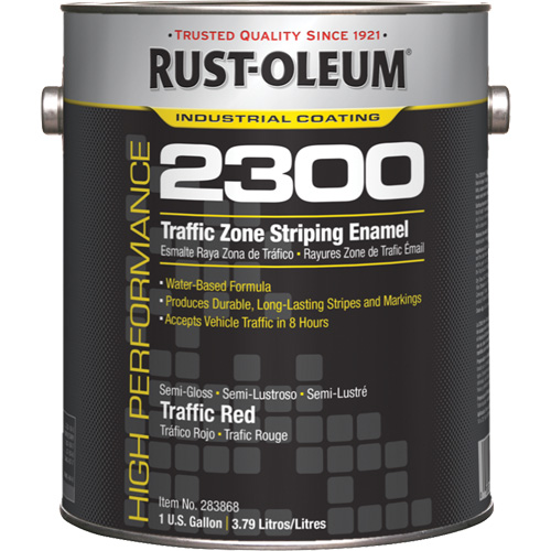 Peinture pour traçage de ligne invers&eacute;e Syst&egrave;me 2300 &agrave; haut rendement, Rouge, Gallon - Rust-Oleum 283868