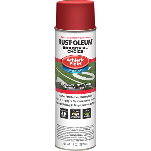 Peinture de lignage pour terrains de sport AF1600, Rouge, Canette a&eacute;rosol - Rust-Oleum 318192