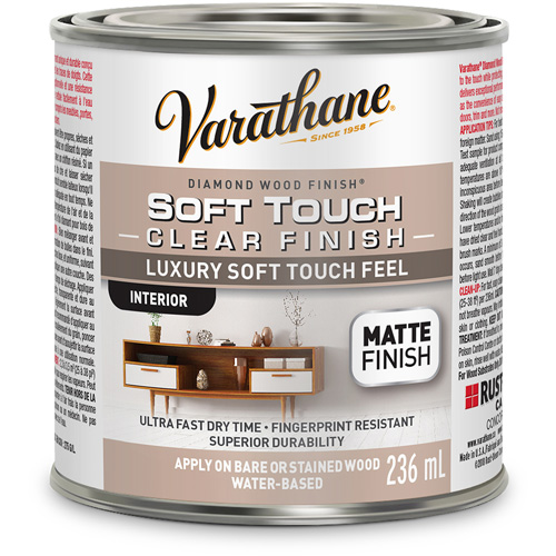 Varathane&reg; Diamond Wood Finish&reg; Coating, 236 ml, Clear, Matte - Rust-Oleum 273902