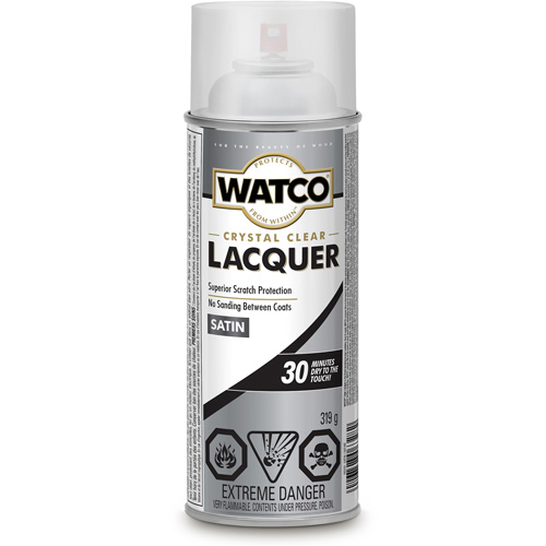 Watco&reg; Lacquer Wood Finish, 319 g, Clear, Satin - Rust-Oleum Y63281