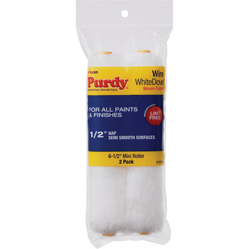Dove Wire Mini Roller, 12.7 mm (1/2") Nap, 165 mm (6-1/2") L - Purdy 140605064