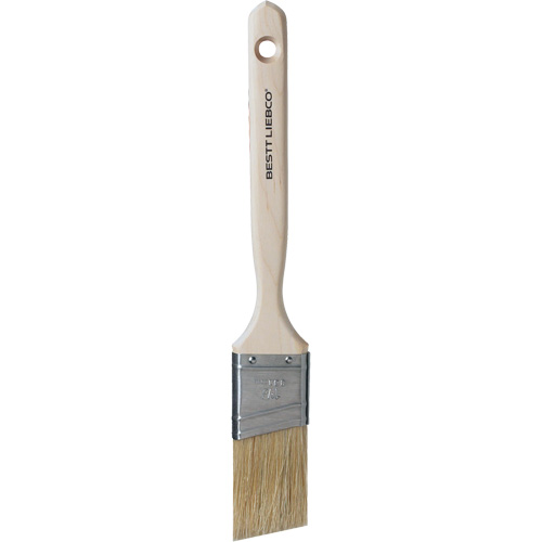 Master Blend Angle Sash Brush, White China, Wood Handle, 1-1/2" Width - Bestt Liebco 552567200