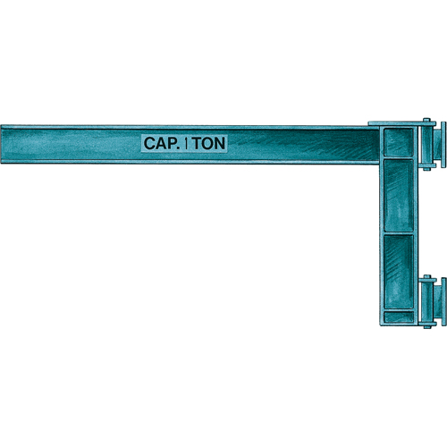 Wall Jibs, I Beam, 3" Flange Width, 1000 lbs. (0.5 tons) Capacity - Muscle Mate 100-10-8