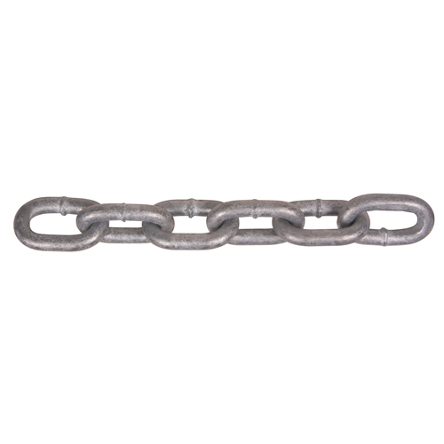 Hot-Dipped Galvanized Chains, Carbon Steel, 5/16" x 75' (22.9 m) L, Grade 30, 1900 lbs. (0.95 tons) Load Capacity - Ben-Mor 52023