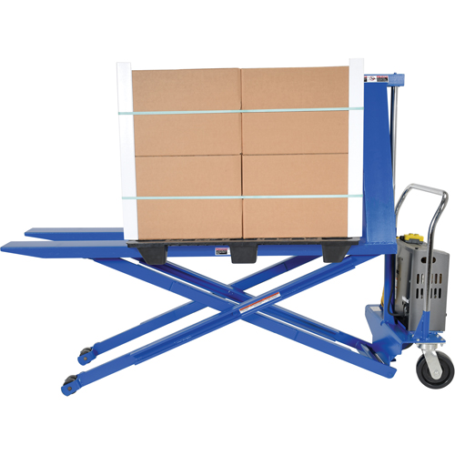 L&egrave;ve-palette &eacute;lectrique, Acier, Capacit&eacute; de 2500 lb - Vestil HIPM-2772-DC