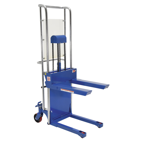 Hefti-Lift Load Stacker, Foot Pump Operated, 880 lbs. Capacity, 59" Max Lift - Vestil HYD-10