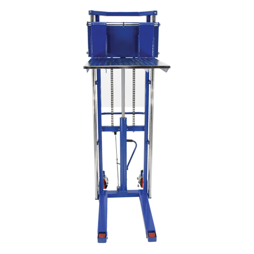 Hefti-Lift Load Stacker, Foot Pump Operated, 1500 lbs. Capacity, 63" Max Lift - Vestil HYD-15