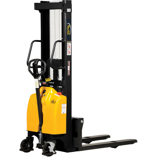 Gerbeur pour chariot &eacute;l&eacute;vateur, Fonctionnement &eacute;lectrique, Capacit&eacute; 2000 lb, Lev&eacute;e max 98" - Vestil SE/HP-98