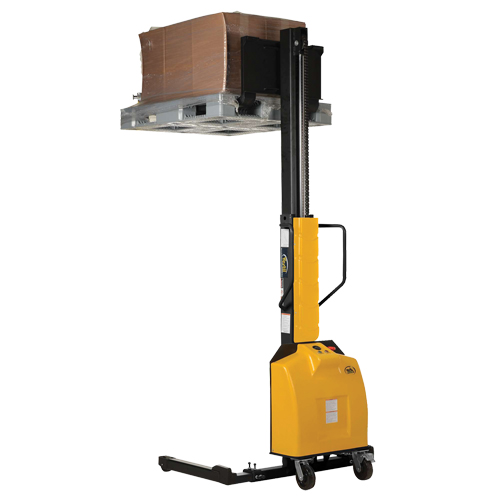 Gerbeur motoris&eacute; avec m&acirc;t &eacute;troit, Fonctionnement &eacute;lectrique, Capacit&eacute; 1500 lb, Lev&eacute;e max 98" - Vestil SLNM-98-AA