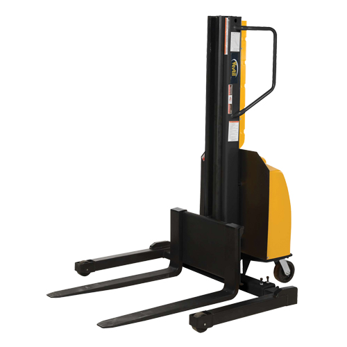 Gerbeur motoris&eacute; avec m&acirc;t &eacute;troit, Fonctionnement &eacute;lectrique, Capacit&eacute; 1500 lb, Lev&eacute;e max 98" - Vestil SLNM-98-AA