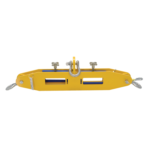 Forklift Lifting Beam, 7" x 2-1/2" Fork Pocket - Vestil FLB-D-10