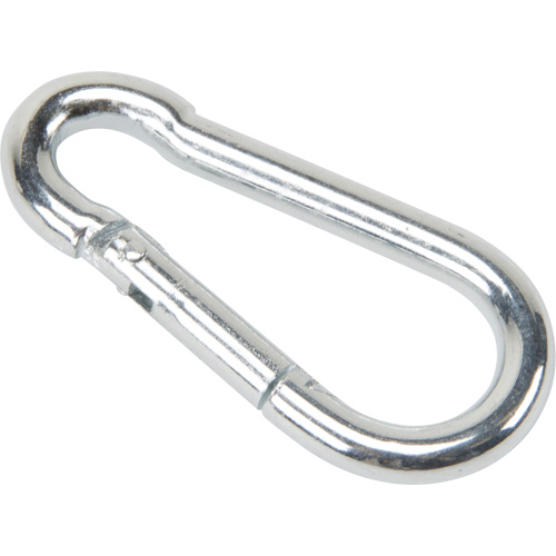 Mousqueton zingu&eacute;, 220 lb (0,11 tonne) Charge d'utilisation max., 3/16" Taille, 5/16" Oeil - KLETON 