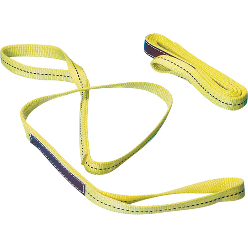 Nylon Sling, Double Ply, Double Eye, Type 3, 1" W x 6' L, 1000 lbs. Vertical Load Limit - Sky Hook 8510-6