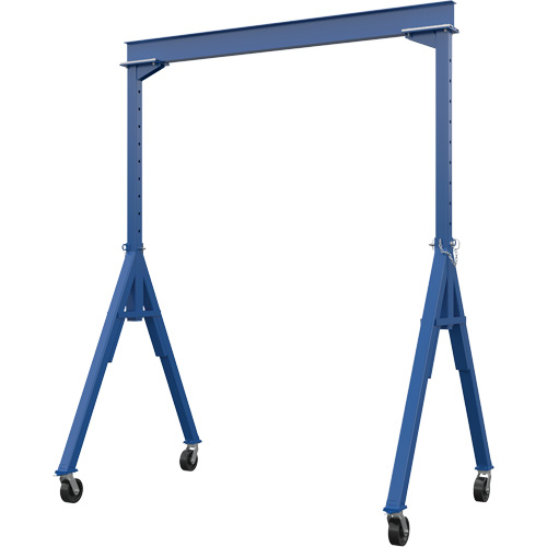 Adjustable Height Gantry Crane, 10' L, 2000 lbs. (1 tons) Capacity - Vestil AHS-2-10-12