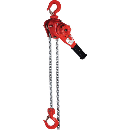 Palan &agrave; levier de s&eacute;rie Super VQ, Lev&eacute;e 5', Cabacit&eacute; 7050 lb (3,525 tonnes), Chaîne en Alliage calibre 100 - Vanguard Steel 3855 30532