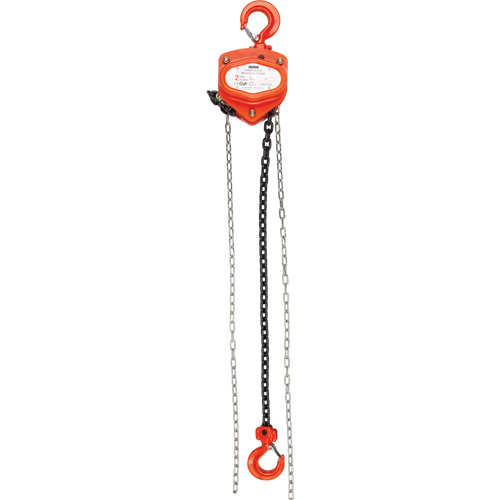 Chain Hoist, 10' Lift, 10000 lbs. (5 tons) Capacity, Alloy Steel Chain - KLETON 